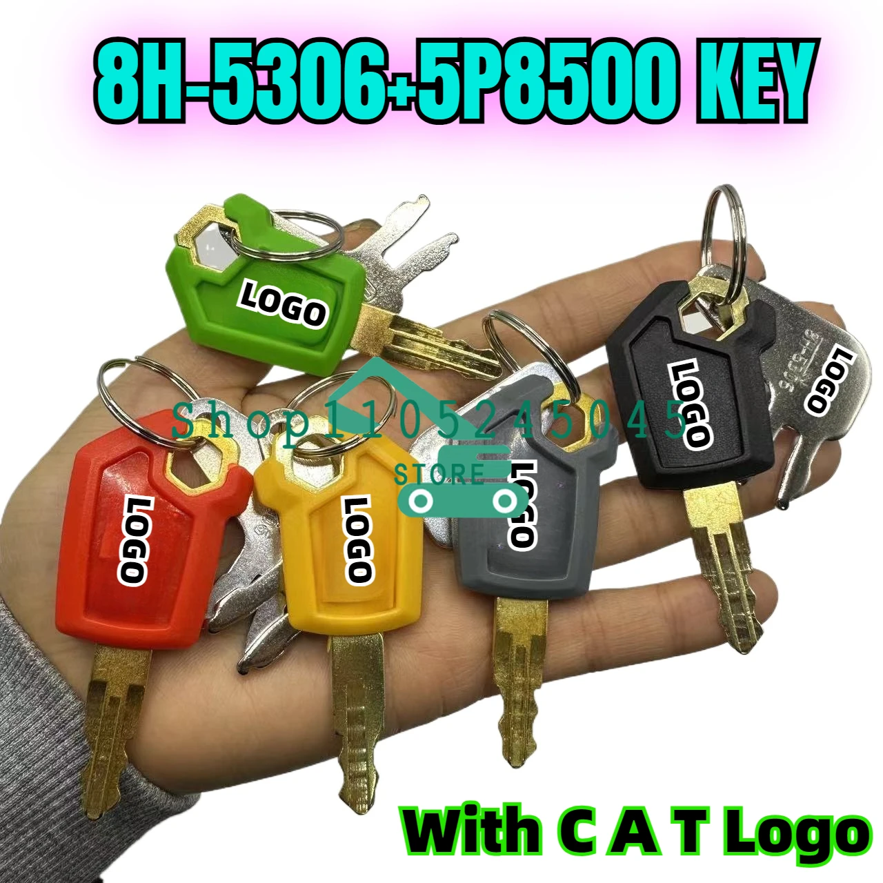 30PCS 5P8500 8H5306 Keys Heavy - Heavy Equipment Yellow 评论和价格