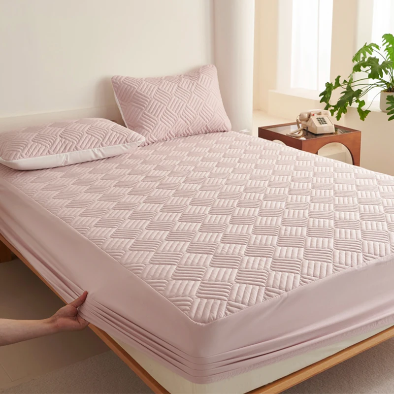 

Long-staple cotton Double bed sheets thick bed sheet Antibacterial bedsheets Adjustable fitted sheets bedspreads mattress topper