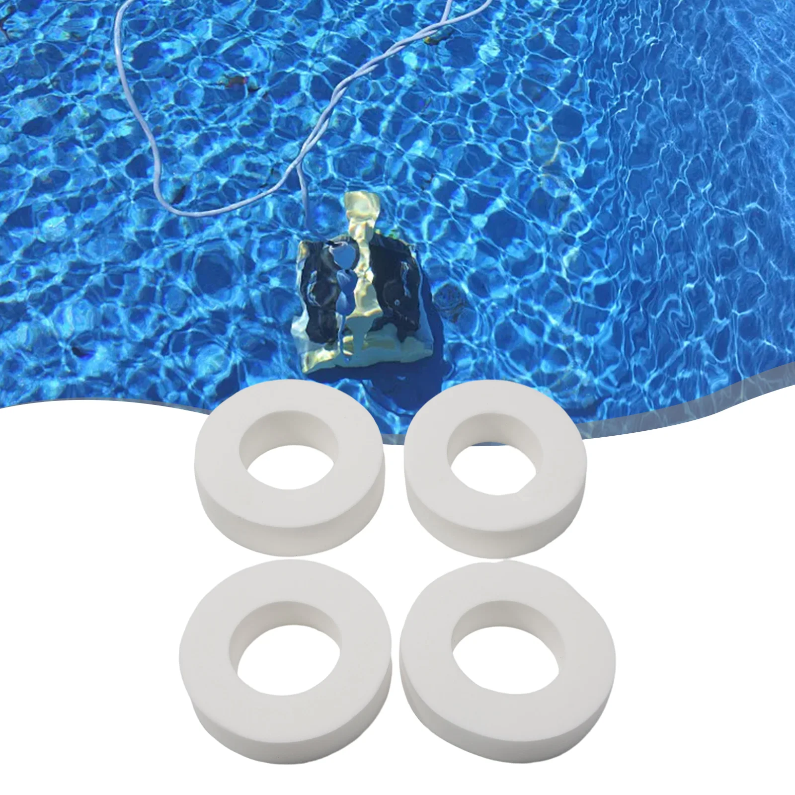 

4pcs PVA Climbing Ring For Maytronics For 6101611-R4, M200/M400/M500 Swimming Pool Robot Wheel Cover Replacement