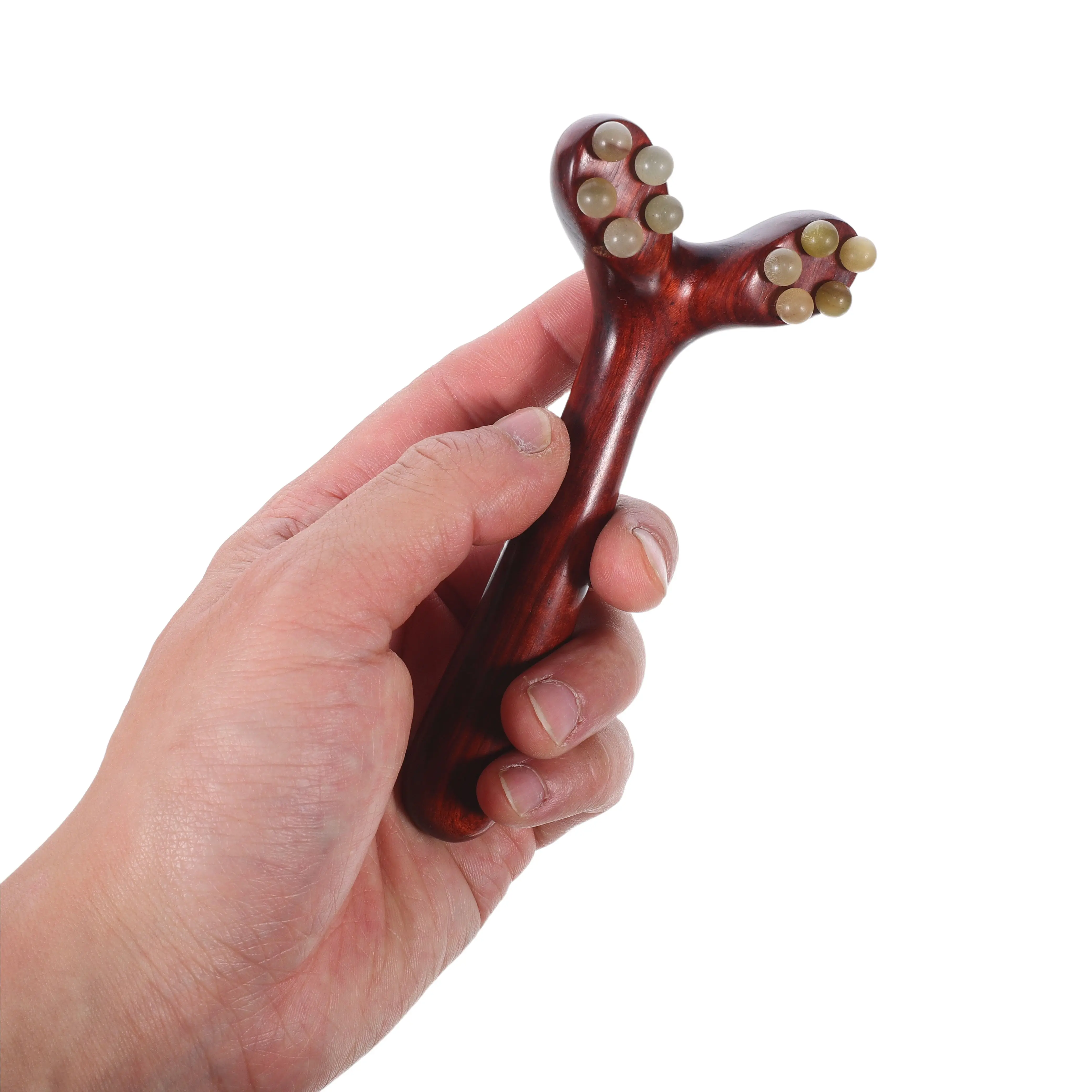 

Массажер для лица из палисандра: деревянный ролик-скребок Гуаша для лифтинга и ухода за кожей, портативный инструмент для красоты