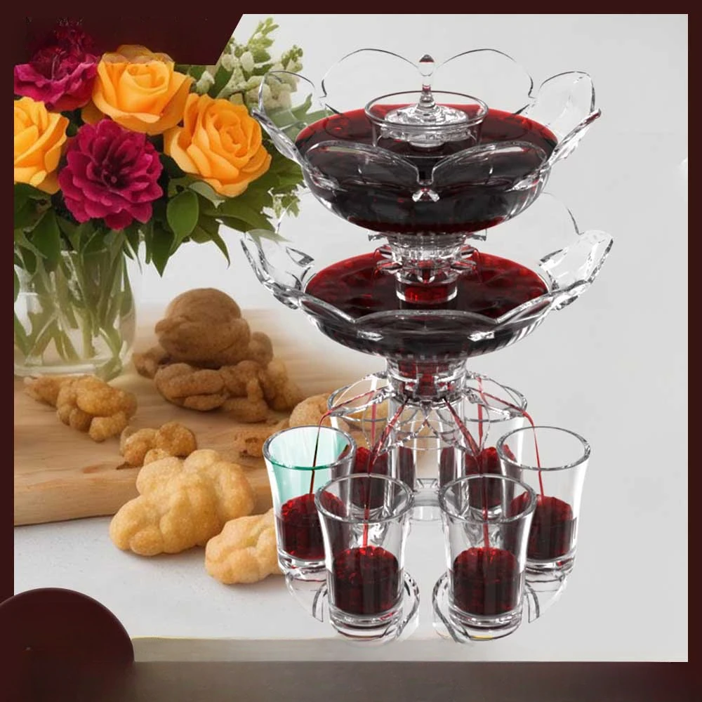 Lotus Multi-person Wine Divider Whiskey Bar Mixer Liquor Wine Decanter