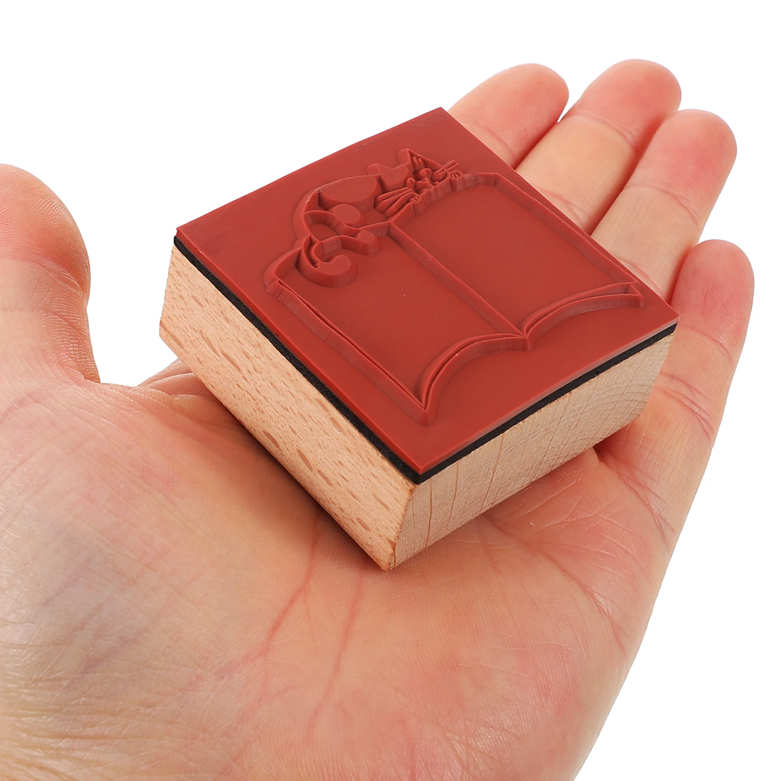 

2Pcs Vintage Cat Stamps Cute Functional Wooden Scrapbooking Journaling Retro Designs Notebooks Diaries DIY Crafting