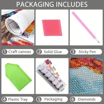 10 best sales Diamantmalerei mit weißem Tiger - №7