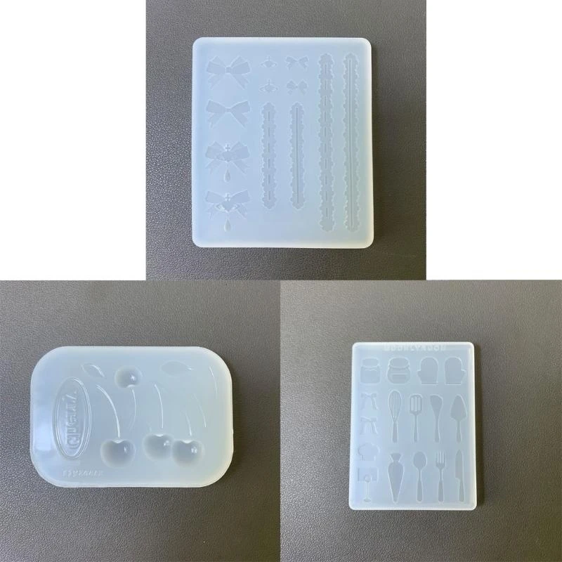 

652F Versatile Silicone Molds Nonstick Candy Shaping Tools Kitchen Gadgets for Chocolates and Jellies Jewelry Accessories