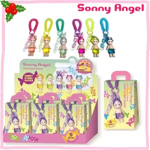 Sunny Angel 블라인드 박스 시리즈 Candy Shop 미니 캐릭터 펜던트 키 체인 인형 팬 어린이 크리스마스 생일 선물 무작위 1 PI 10 최고의 판매 Sonny Angels Baby -№2