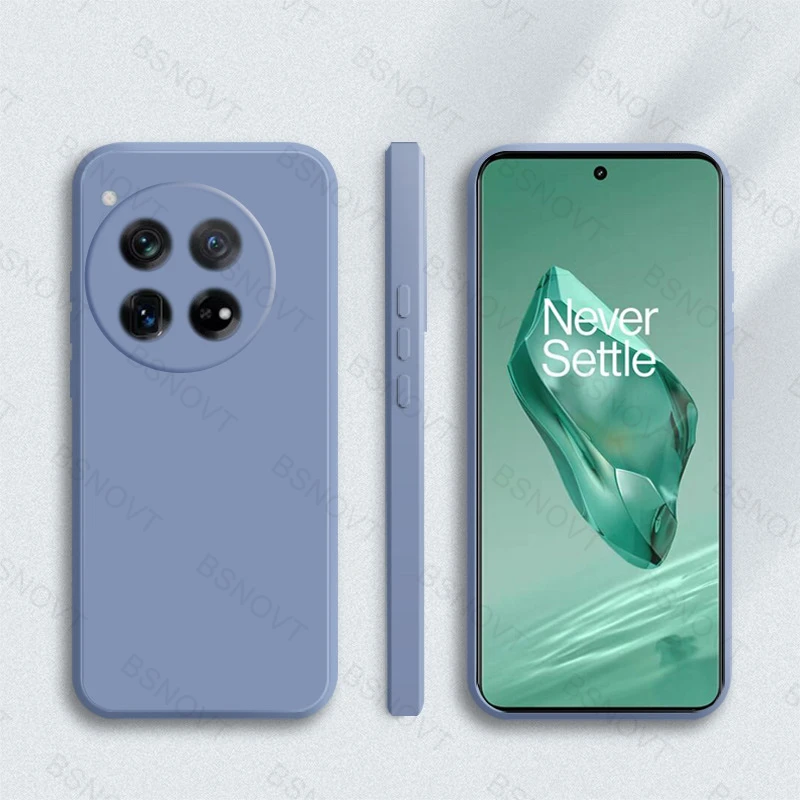 Weiche TPU Original Flüssigkeit Silikon Telefon Fall Für OnePlus 12 Fall Für OnePlus 12 5G Volle Zurück Abdeckung für OnePlus 12 Fall 6,82 zoll