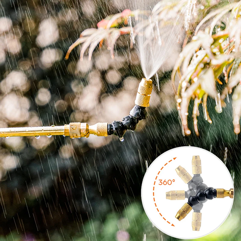 Portable Spray Wand Lightweight Planting Agricultural Spray Lance Garden Sprayer Tool 360° Extension Pole Sprayer Extension Rod