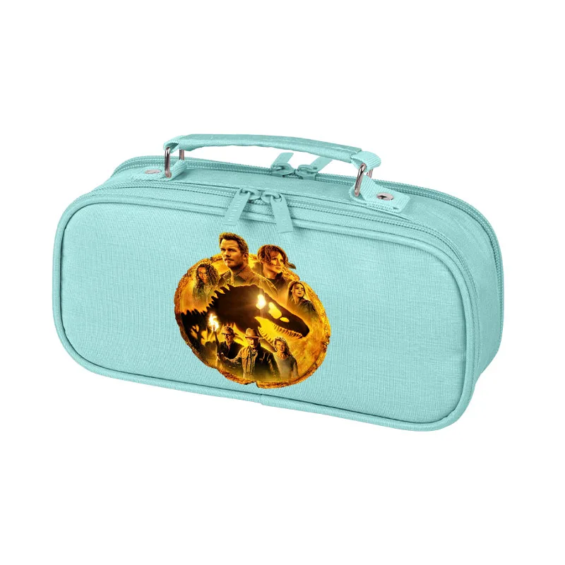 أطفال مقلمة جديد العالم الجوراسي دومينيون 3 طباعة متعدد الطبقات طالب حقيبة أقلام رصاص هدية التلاميذ القرطاسية القلم حقيبة التخزين #6