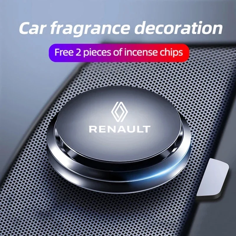 Désodorisant de voiture, parfum solide, décor d'aromathérapie rotatif pour Renault Clio Megane Trafic Captur Master Logan Kangoo