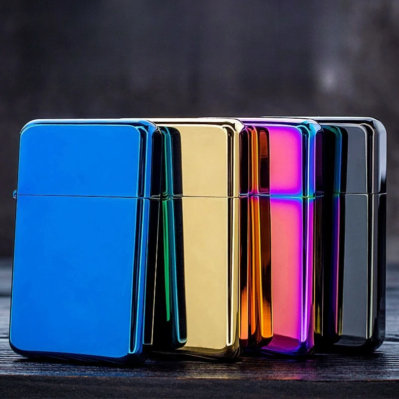 ولاعة كيروسين محمولة رفيعة للغاية معدنية جديدة من CHIF مقاومة للرياح ومبتكرة ملونة وأنماط متعددة ولاعة كونستانتين لعجلة الرمل