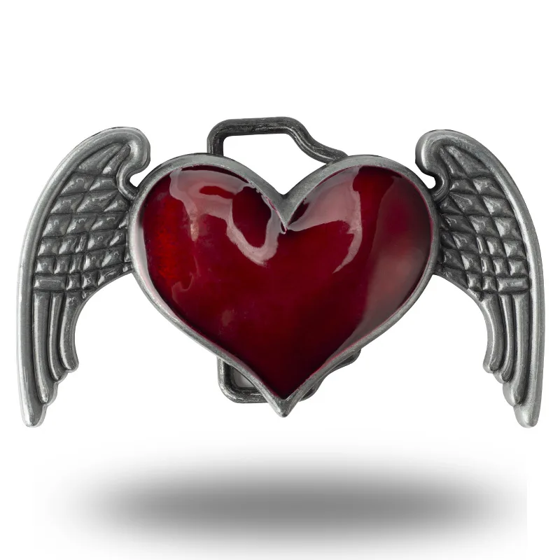 Heart wing belt buckle Alloy buckle belt accessories