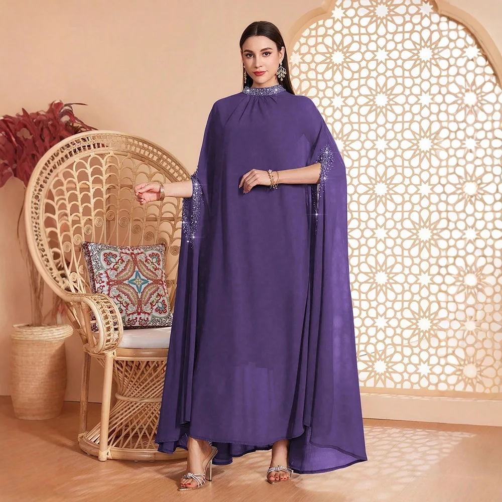 

Рамадан с бриллиантами, абайя, Дубай, кафтан, женское мусульманское платье, Ид Джеллаба, Турция, кафтан, марокаин, женский халат, ислам, Джалабия, Vestidos