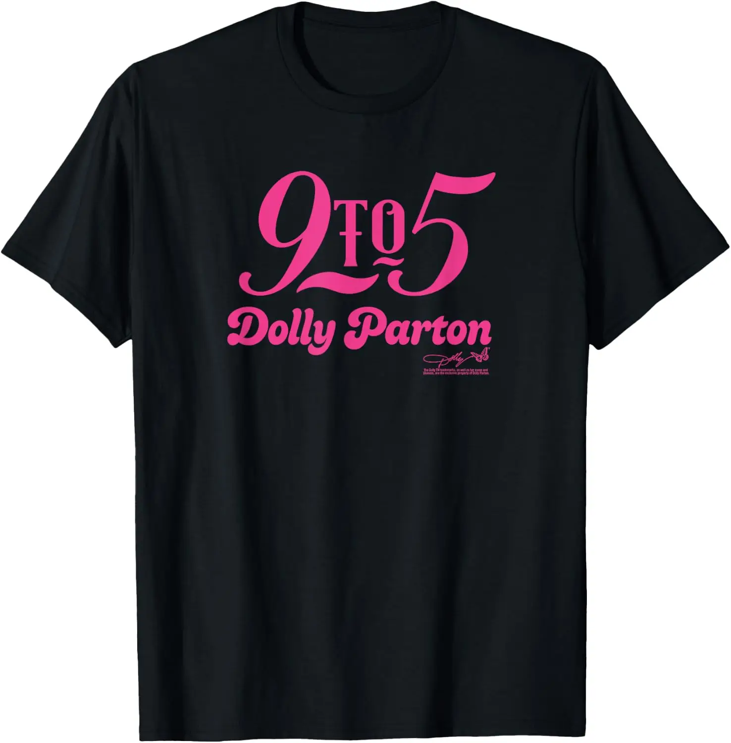 9 To 5 Retro Country Music Officially Licensed T-Shirt Breathable, heavyweight pure cotton short-sleeve top—stylish, plus-size, and suitable for year-round wear with a sporty, casual vibe