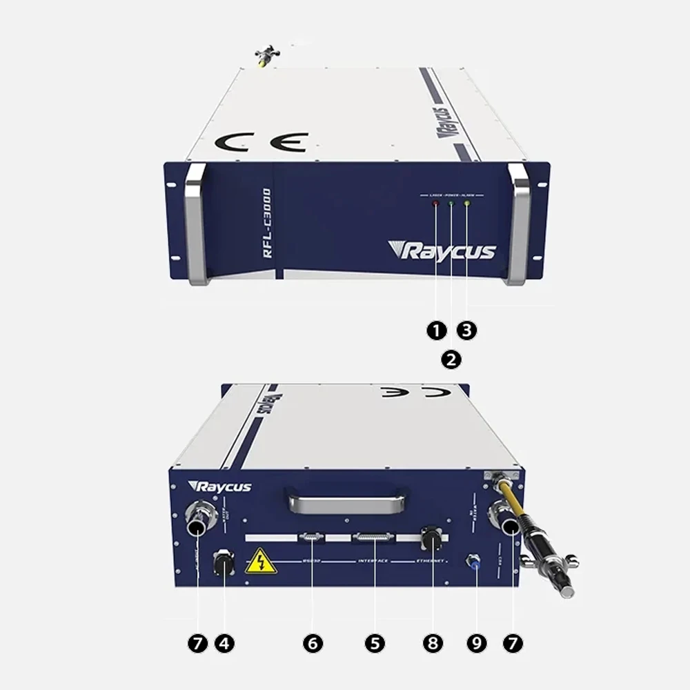 Raycus 3000W Global-Series CW Fiber Laser Source RFL-C3000S-CE for Fiber Laser Cutting Machine