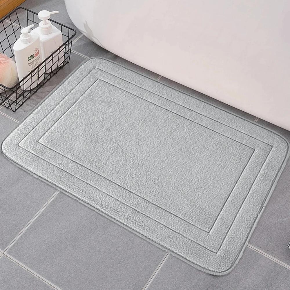 Bath Rug Bathroom Floor Mats Absorbent Non-Slip Shower Rug Kitchen & Bedroom Non-Slip Washable Rugs