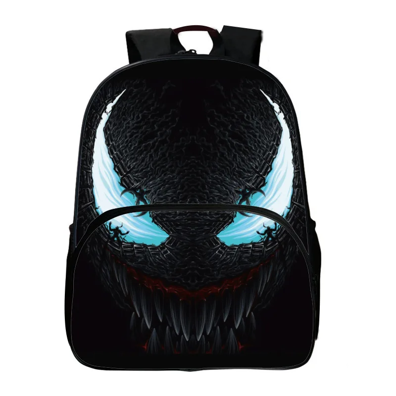 Marvel Venom Canvas Backpack Printed Student School Bag Hero Children\'s Lightweight Avengers Alliance Large Capacity Backpack