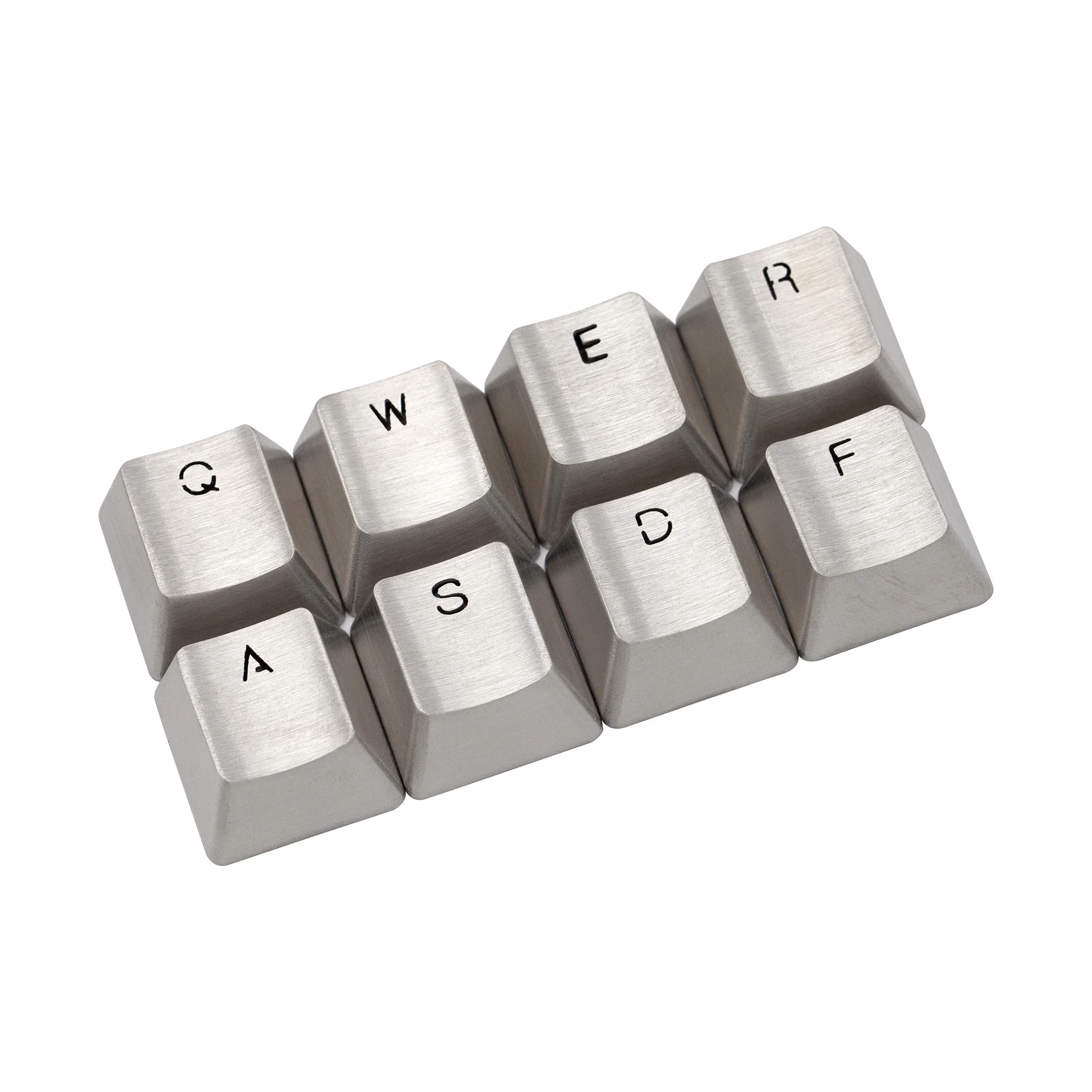 Teamwolf из нержавеющей стали MX Keycap серебристого цвета металлический колпачок для механической клавиатуры игровой ключ qwer asdf свет через подсветку