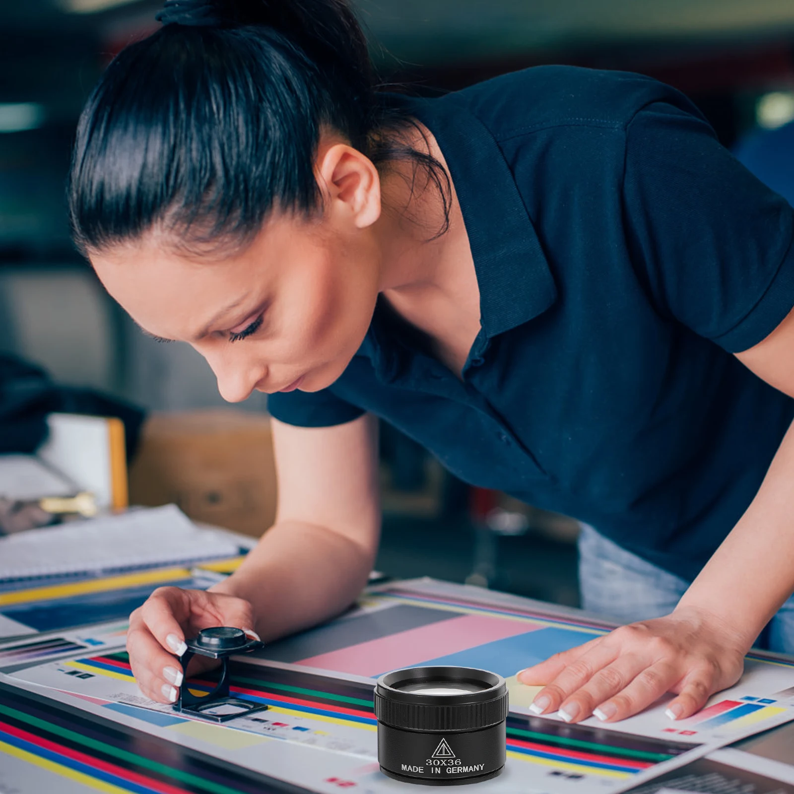 

30X Optical Magnifier with Dual Lens High Power Hd Magnifying Glass for Jewelry Coins Stamps Inspection Loupe Microscope Tool