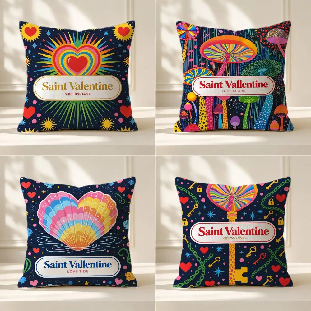 classic Caballero Cushion Cover Pillow Cover Nordic Minimalist Throw DoubleSided Print Cushion Case for Sofa Bedroom Decor