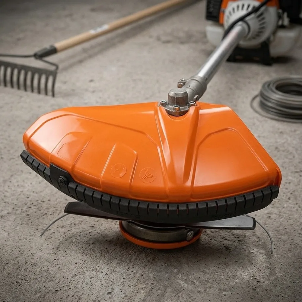 For FS120 Trimmer Replacement Mud Guard Cover Limits Grass and Dirt Projection ABS Nylon Material for All Weather Use