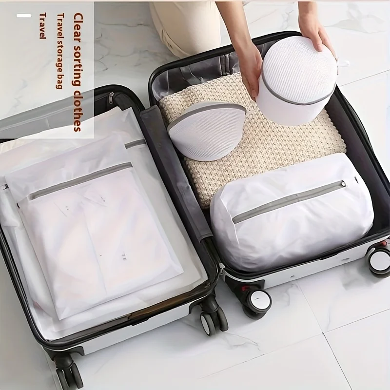 Bolsas de lavado de zapatos, bolsas de lavandería para zapatillas, bolsa de limpieza de lavado de malla, bolsa de organización de viaje para zapatillas de deporte y correr, 1/2 Uds.