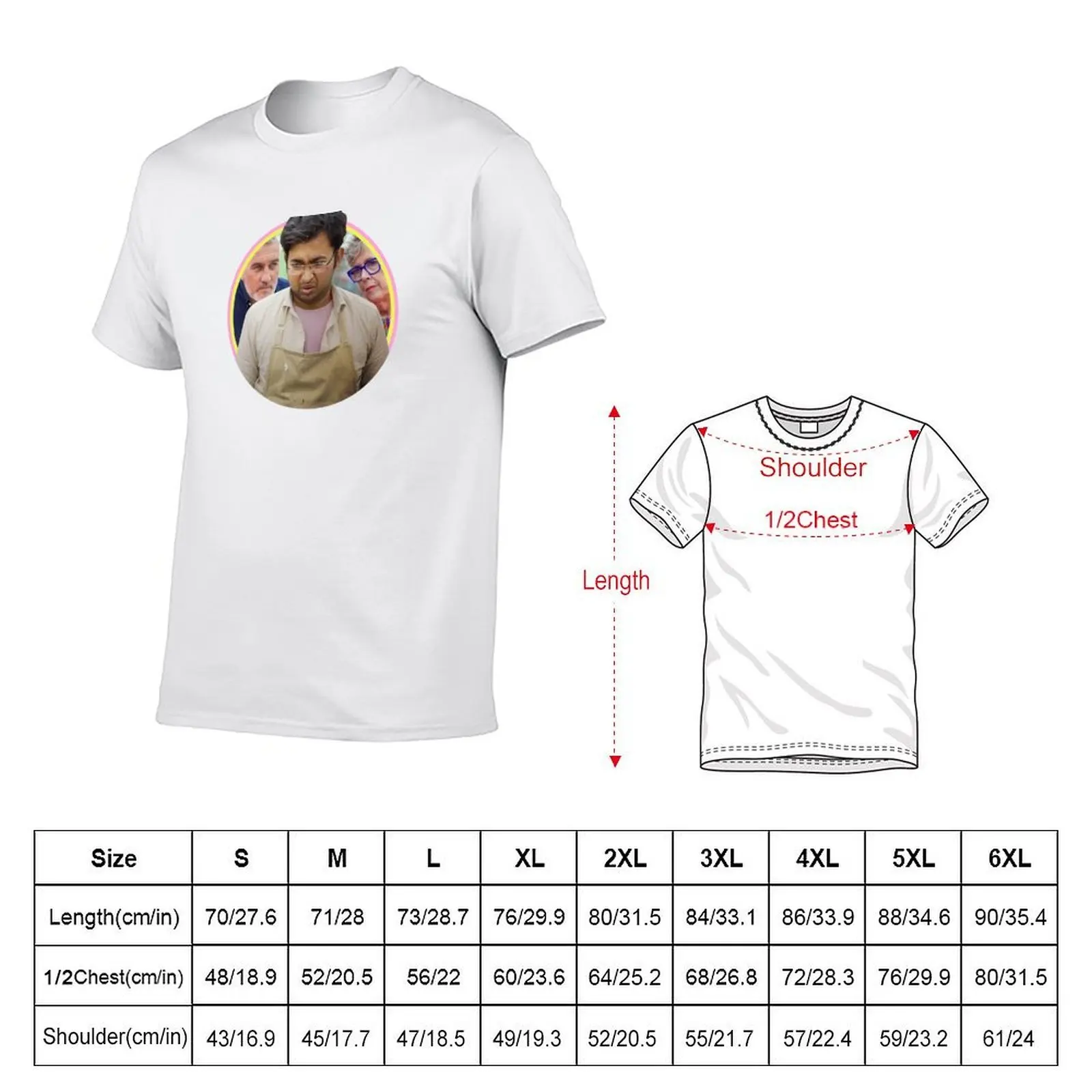 Rahul British Bake Off (v2) T-Shirt aesthetic clothes vintage t shirts mens graphic t-shirts anime
