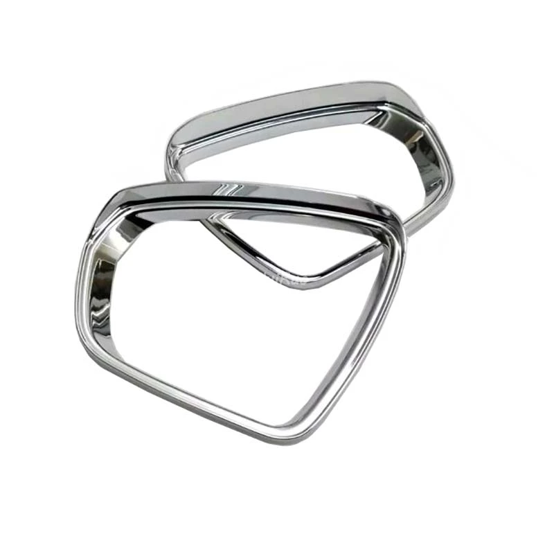 For Peugeot 3008 3008GT 2016 2017 ABS Chrome Rearview Mirror Eyelid Door Mirror Cover Sun Rain Guard Frame Trim 2pc
