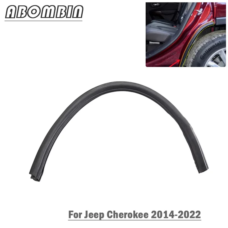 

Rear Wheel Seal Mudguard Seal Door Waterproof Rubber Strip For Jeep Cherokee 2014 15 16 17 18 19 20 21 22