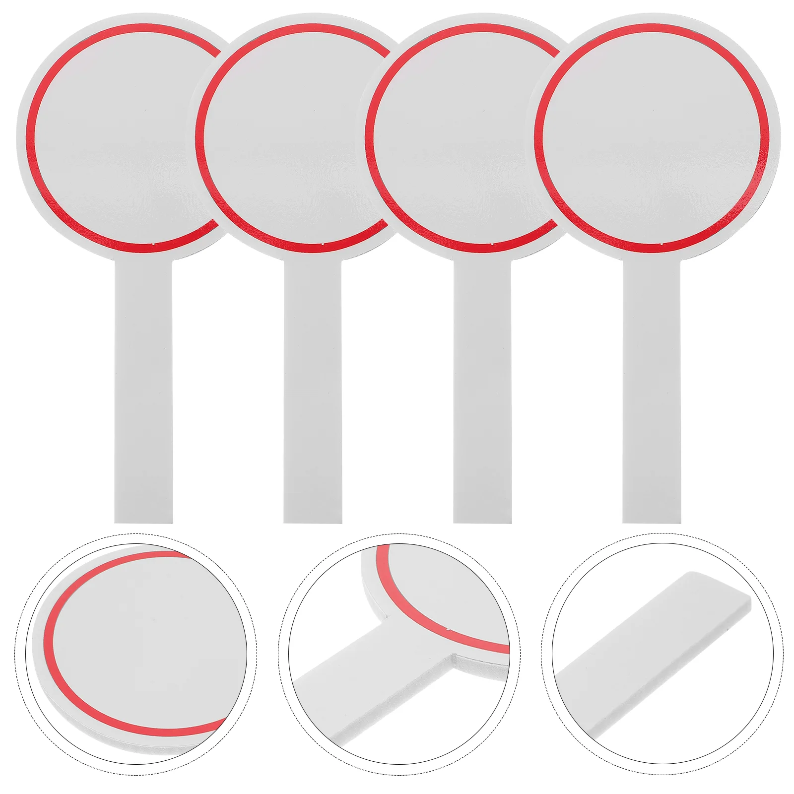 4 Pcs Score Board Foams Scoreboard Mini for Voting Small Small Erasable White Boardsss Auction Paddles Student