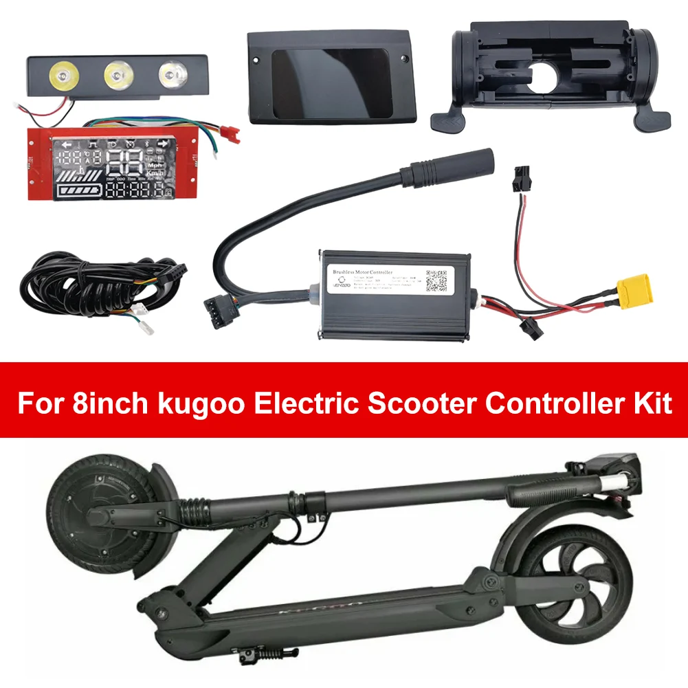 1 Set Electric Scooter Display Meter Electric Scooter Motor Controller Connection Cable Handlebar Light Kit For Kugoo S1/S2/S3