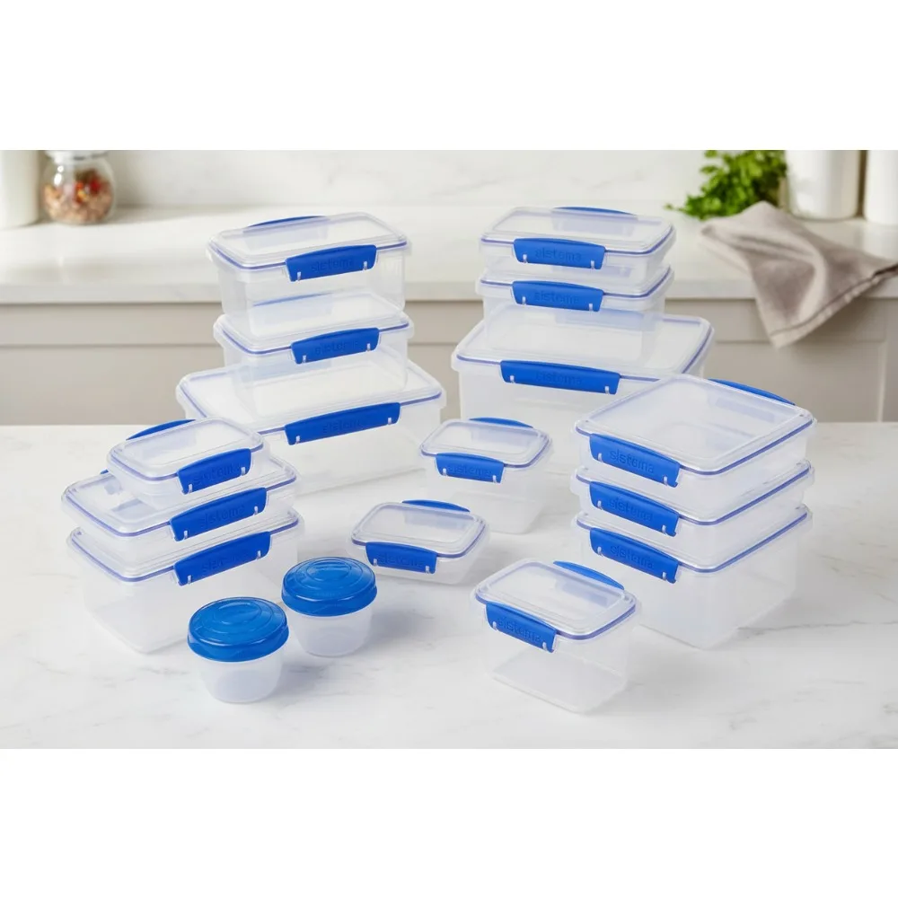 

34-Piece Food Storage Container Set - BPA Free, Microwave & Dishwasher Safe - Perfect for Meal Prep & Leftovers
