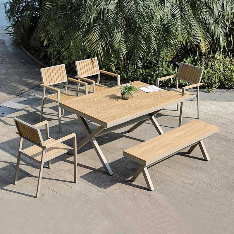 

Уличный садовый алюминиевый приставной столик для патио, всепогодный пластиковый стол для кофейни, гостиной, бара, отеля