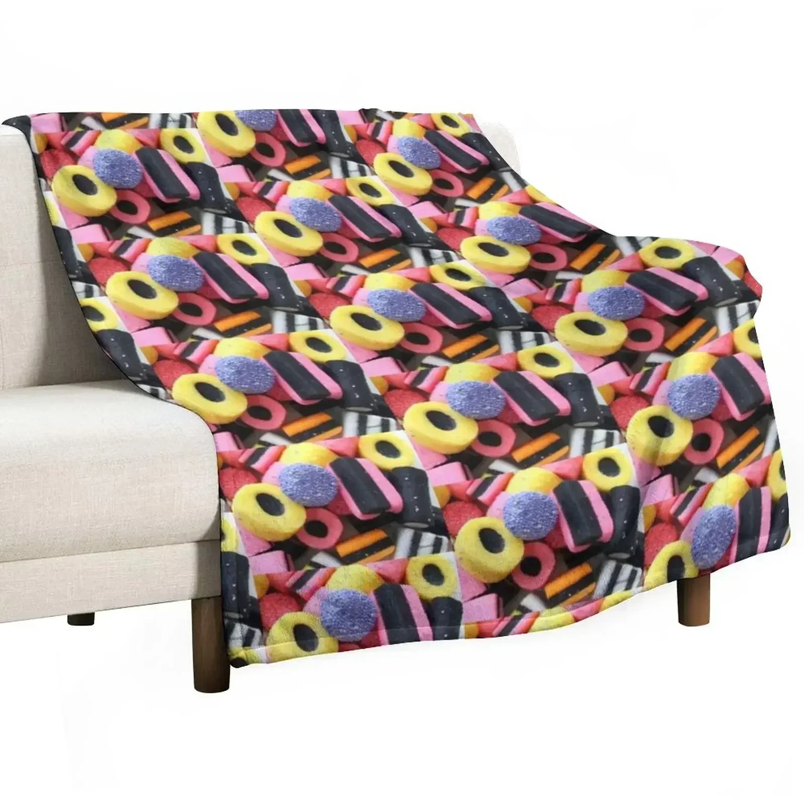 

Liquorice Allsorts - You May Take One! Throw Blanket Large for babies Decorative Sofa Blankets For Bed Blankets