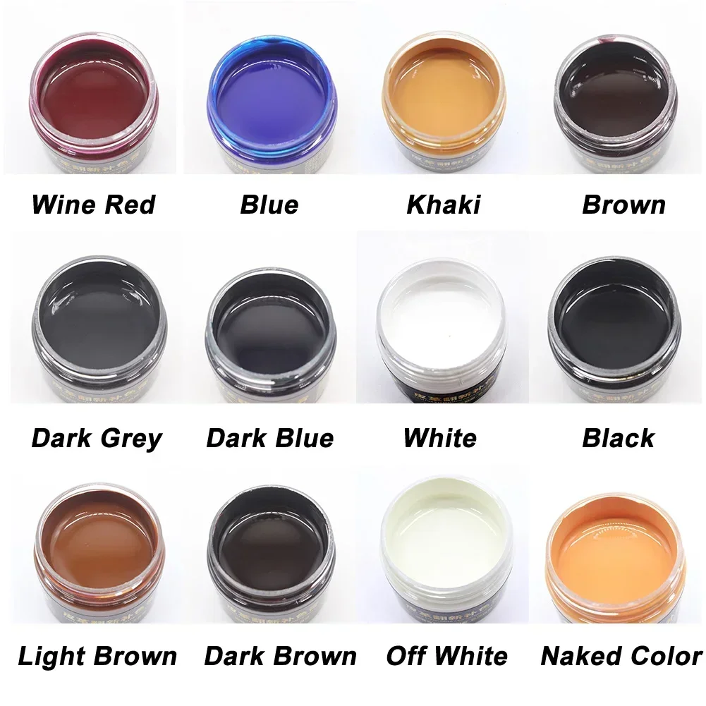 50 مللي العناية بالسيارات طقم تصليح الجلد السائل السيارات التكميلي اللون لصق مقعد السيارة أريكة خدش الشقوق الطلاء العناية الأنظف 12 ألوان #6