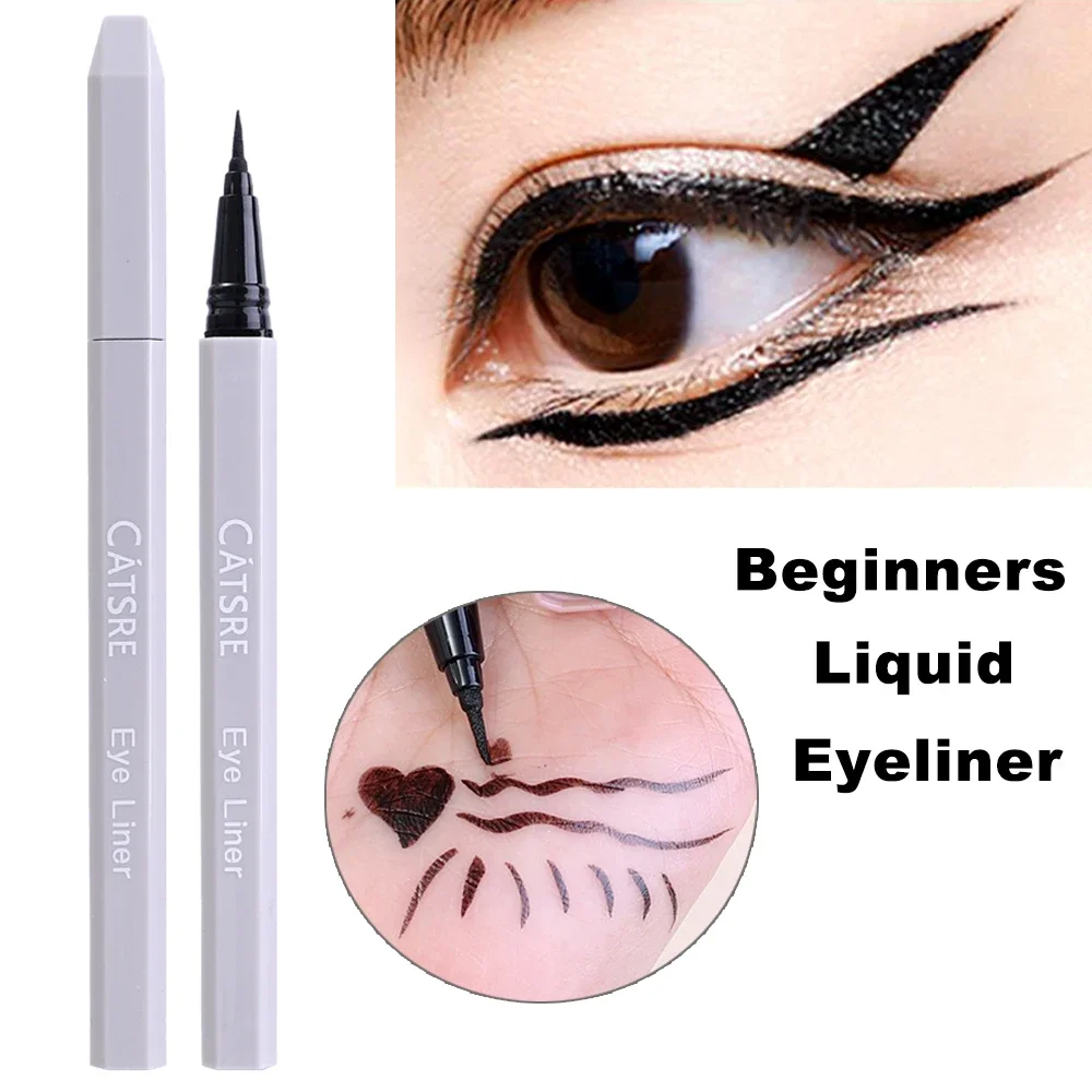 Smooth Liquid Eyeliner Pen Waterproof Easy To Color Lying Silkworm Pen Ultra-thin Fast Dry No Blooming Eyes Tools Korean Makeup