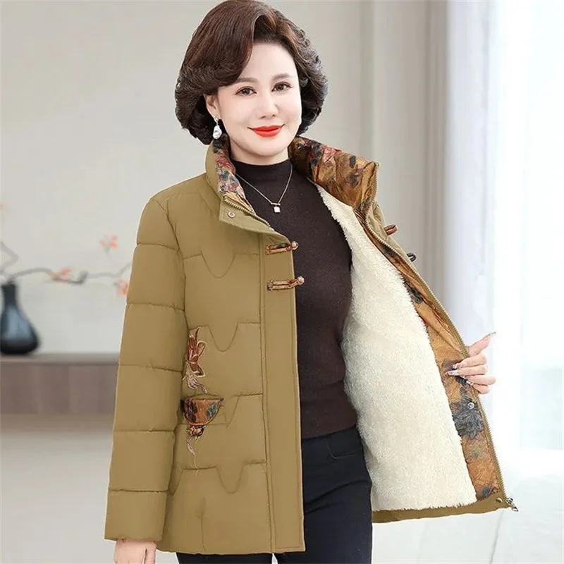 Winter Ladies Loose Parkas Outwear 2025 High-end Women Fashion Cotton Padded Coat Korean Female Large Size 5XL Puffer Jacket