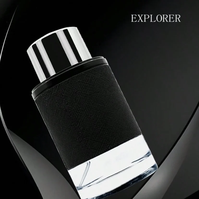 Explorer herenparfum - blijvende frisse bloemengeur, elegante fles met zwarte metalen dop, prachtig ontwerp van dating en werkplaats