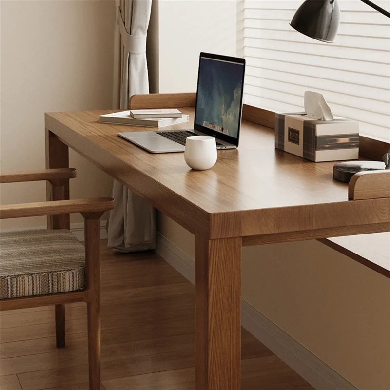 Home Solid wood bay window desk window sill renovation artifact office computer table customization high and low feet long and s