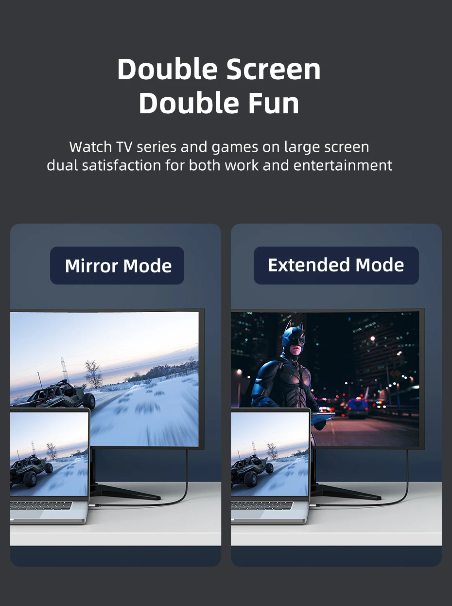 CABLETIME USB C auf HDMI-Kabel 4K Typ C auf HDMI 2.0 Thunderbolt 3/4 auf 4K60Hz für MacBook Pro iMac iPad Pro für Samsung Galaxy – Detail 8