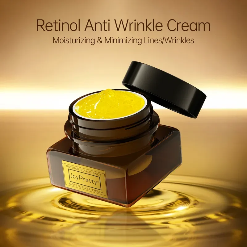 Krim Wajah Retinol, 2 buah krim Perawatan Wajah Anti Keriput mengencangkan Vitamin E mengangkat keriput anti-penuaan melembabkan