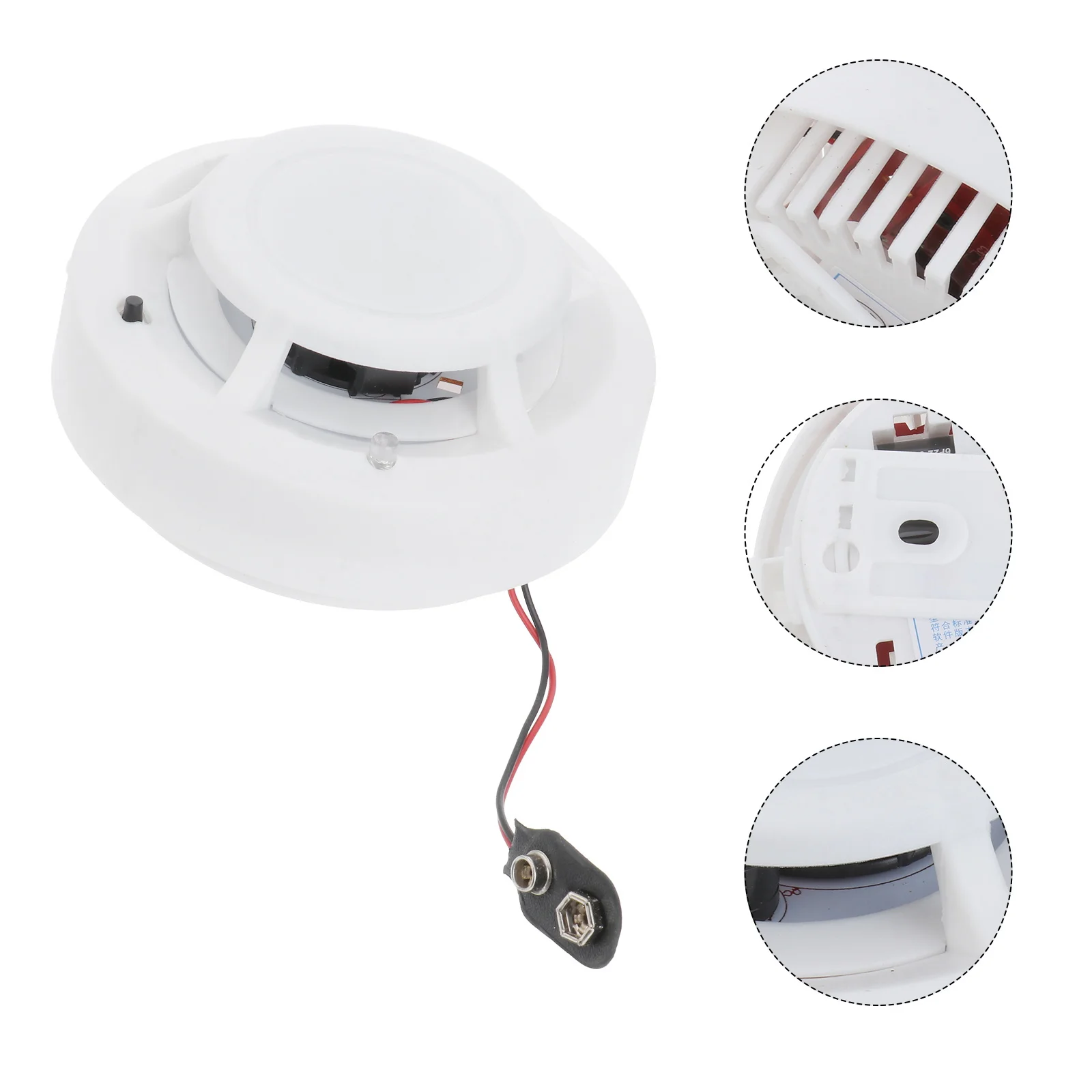 Smoke Alarm Photoelectric Sensor For Home Hotel Office 85Db Loud Sound Red Led Early Warning Independent Fire