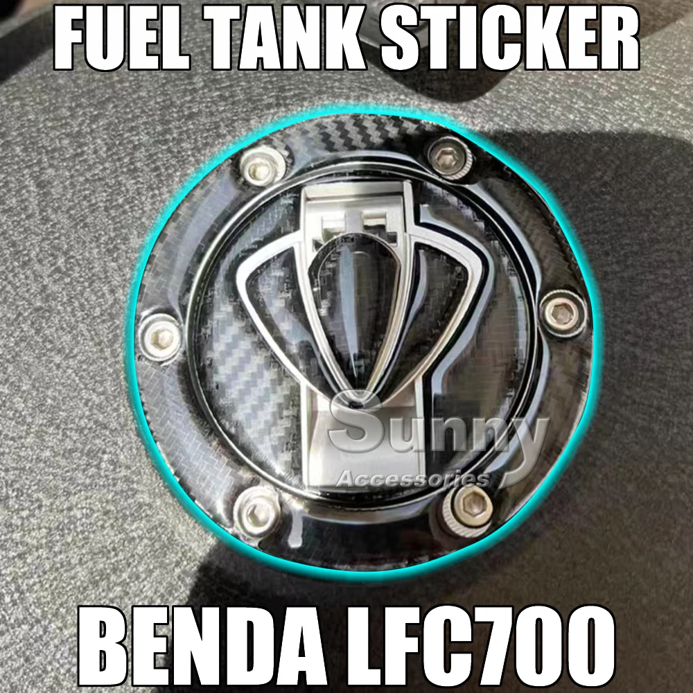 Motorcycle Modified Fuel Tank Protection Sticker Fishbone Sticker Fuel Cap Accessories For Benda LFC700 LFC 700 Lfc700 700LFC