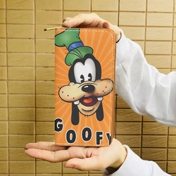 Disney Pluto Goofy W5999 Anime Briefcases Wallet Cartoon Zipper Coin Bag Casual Purses Card Storage Handbag Gift