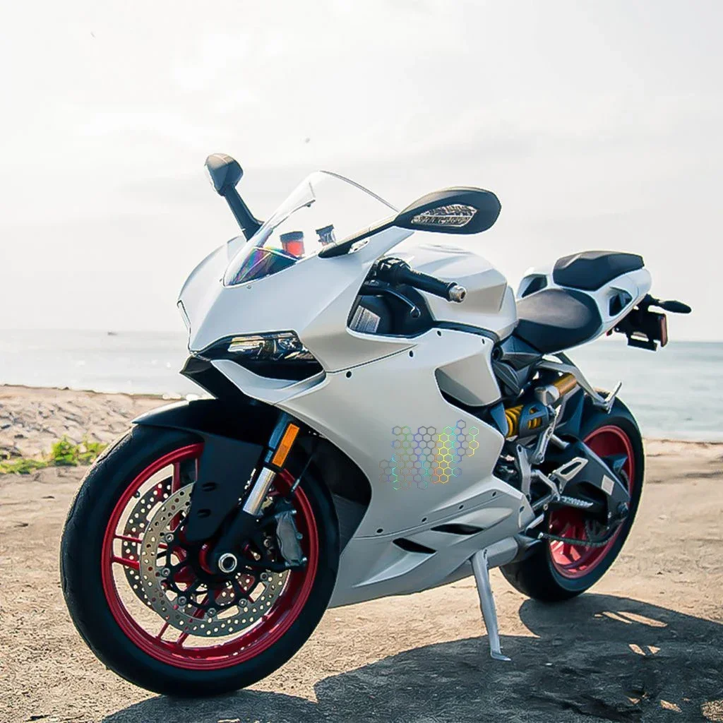 허니콤 오픈 스타일 자동차 스티커 (자동차 창문, 차체, 오토바이용) 멋진 개조 테일 라이트 스티커, 레이싱 헬멧 비닐 데칼