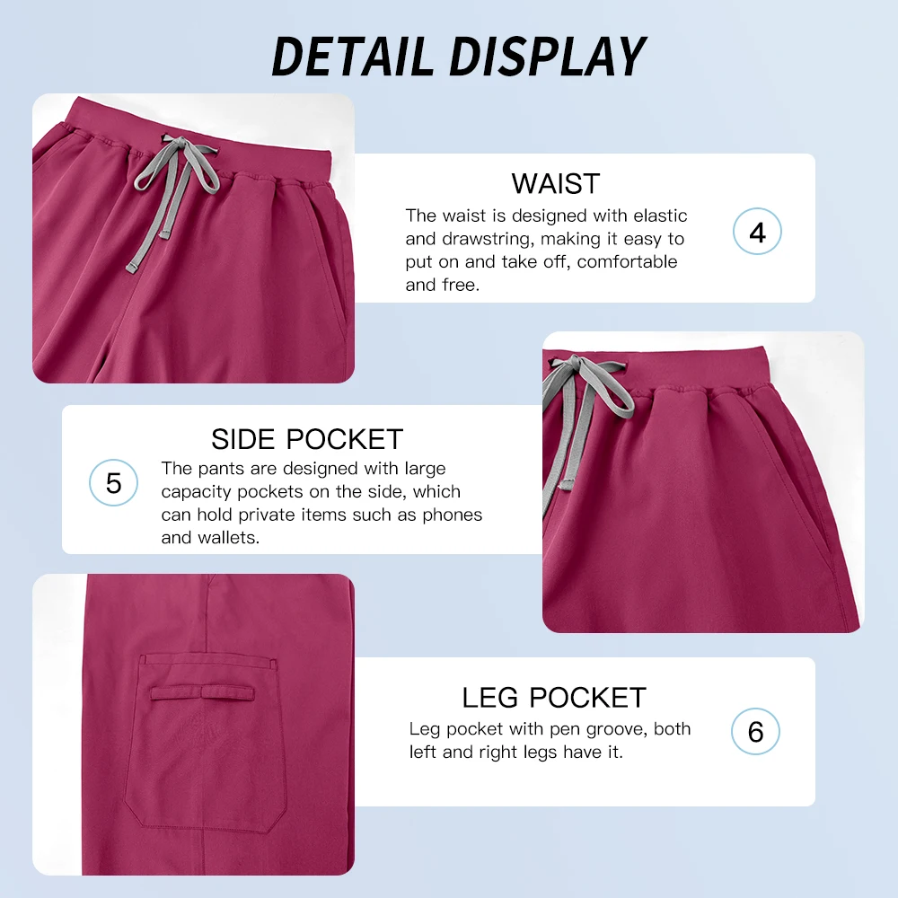 Picture 5: Wholesale Medical Supplies Operating Room Uniforms Hospital Medical Working Scrubs Set Dental Surgery Suit Doctor Nurse Workwear