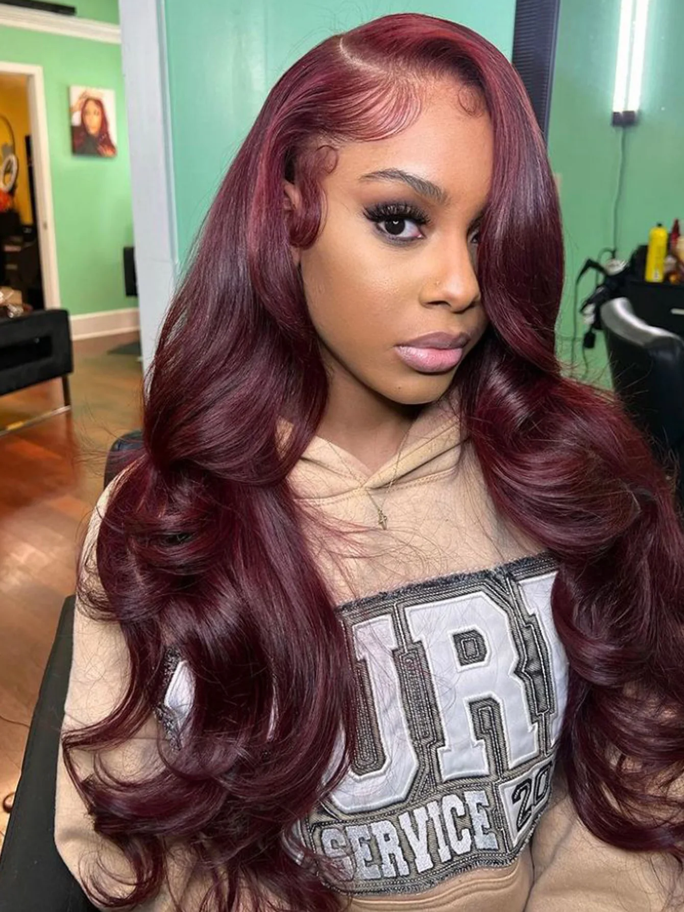 99J Burgundy 13X6 Hd Transparent Lace Frontal Wig 30 34 Inch Body Wave Human Hair Pre Plucked With Baby Hair Strawberry Red Wigs