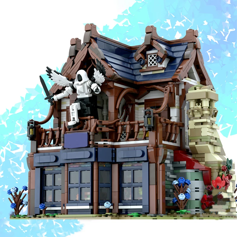 

3771PCS MOC Andwraith's BAKERY [the Rainy Street Series] Medieval Modular Building Castle Collection Series Christmas Gift