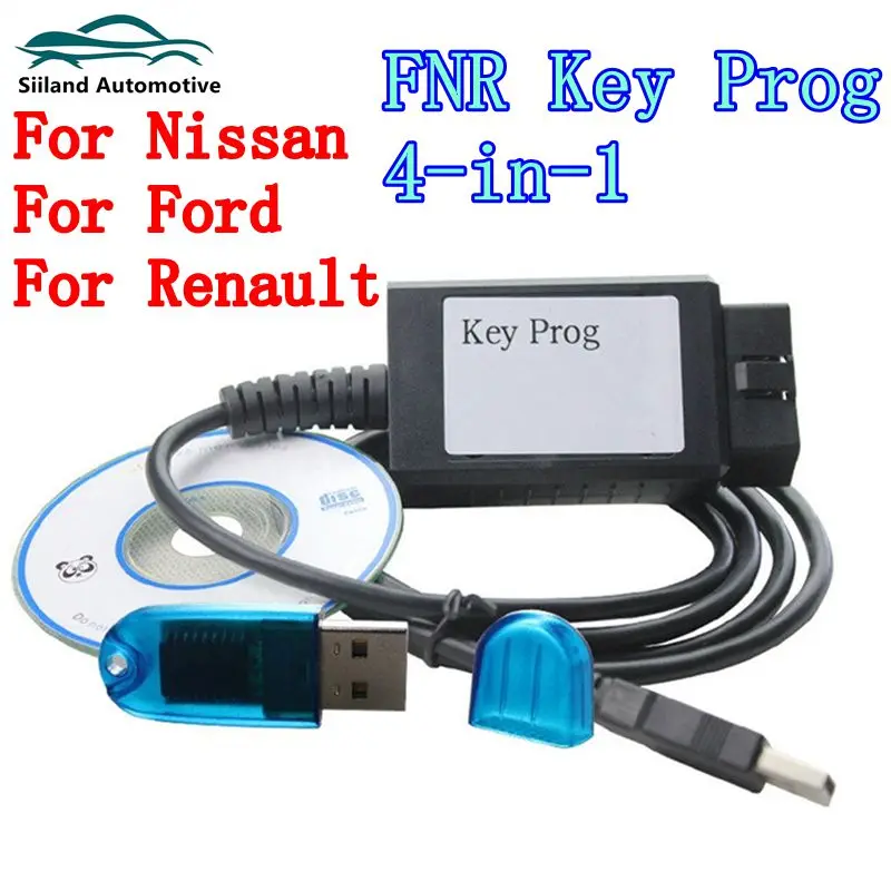 

FNR Key Prog 4-в-1 Key Prog для Nissan, Ford, Renault FNR Key Programmer с USB-ключом Fnr 4-в-1 USB-ключ