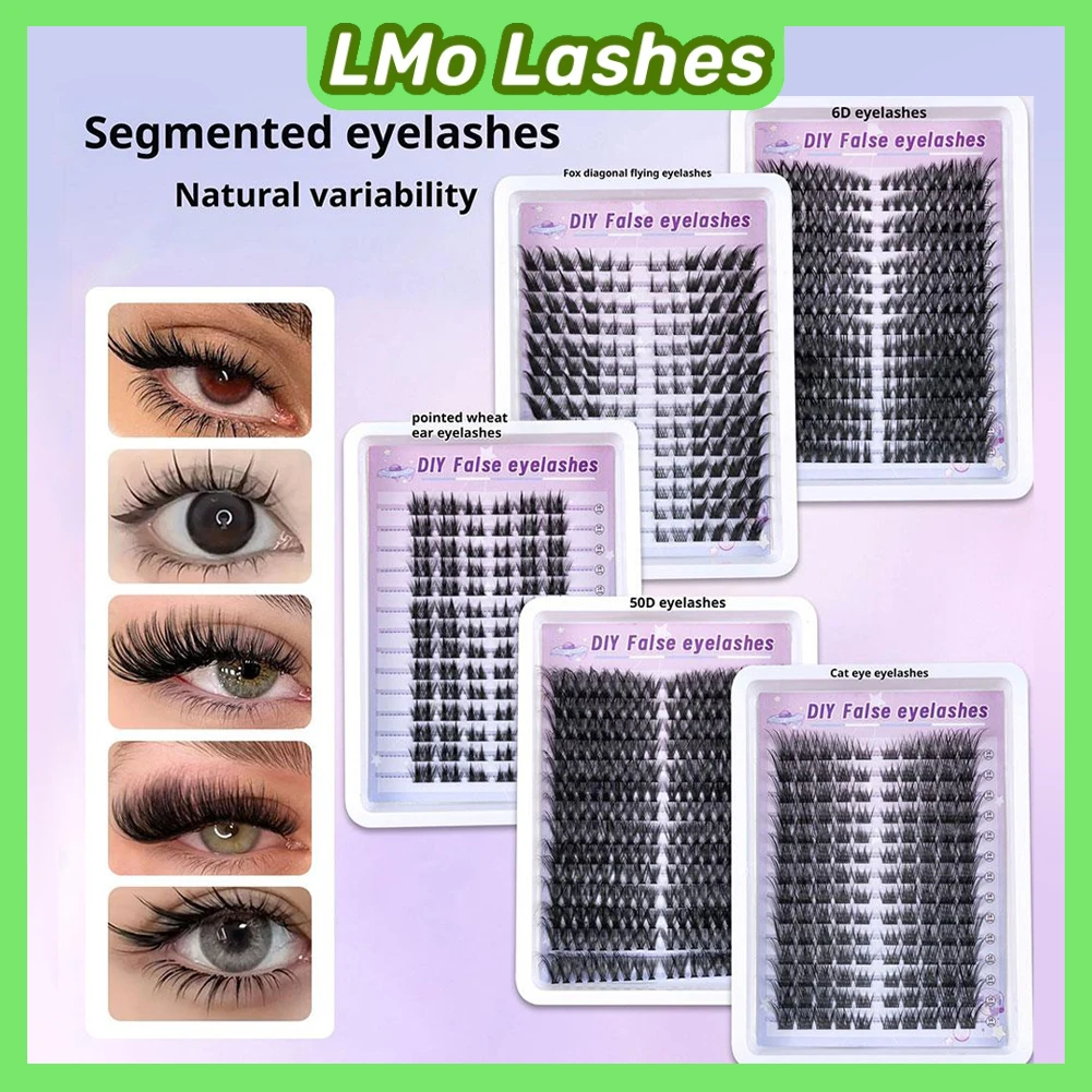 

14 Rows of Wheat Ears, Cat Eyes, Fox Eyelashes, Natural and Comfortable. Reusable Thai Makeup Eyelashes