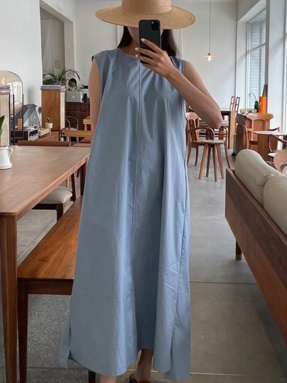 

Синий летний жилет Dr, женский корейский свободный жилет Bal Svel, длинный платок для поездок на работу, осень-зима, подходит